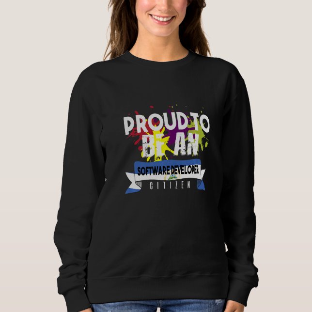 Camiseta Orgulhoso Desenvolvedor de Software Cidadão Profis (Frente)