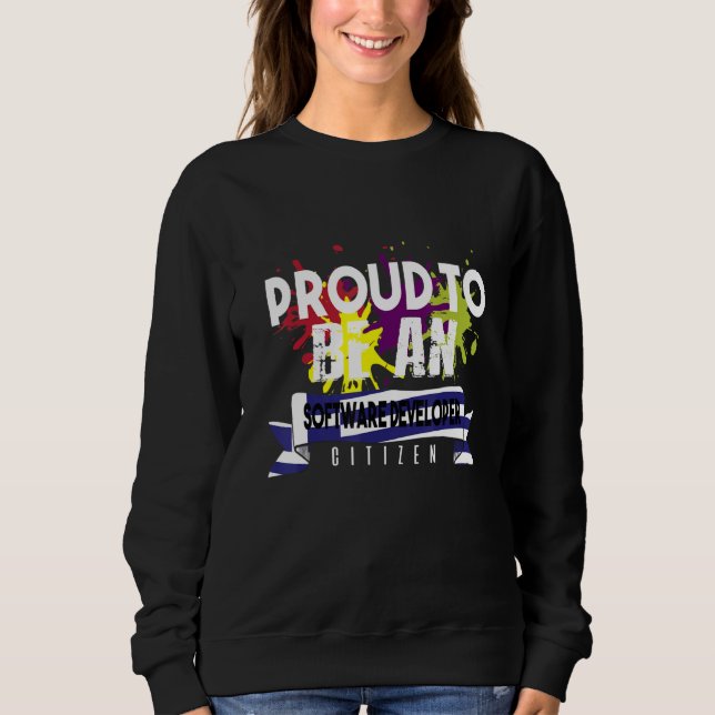Camiseta Orgulhoso Desenvolvedor de Software Cidadão Profis (Frente)