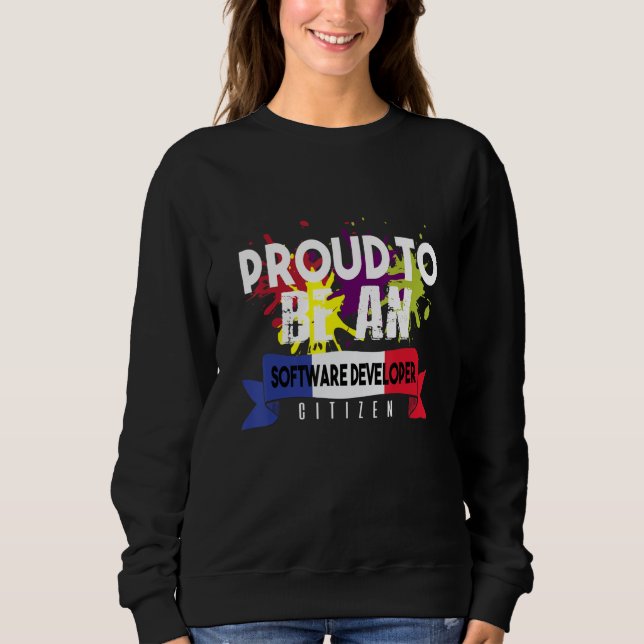 Camiseta Orgulhoso Desenvolvedor de Software Cidadão Profis (Frente)