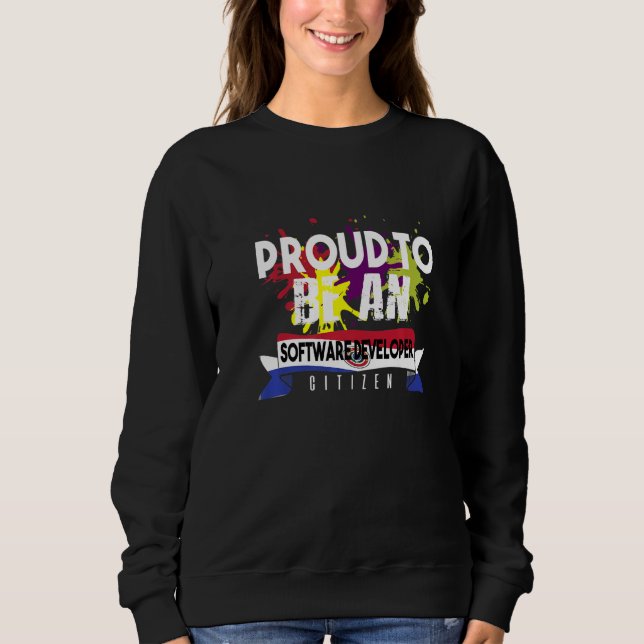 Camiseta Orgulhoso Desenvolvedor de Software Cidadão Profis (Frente)