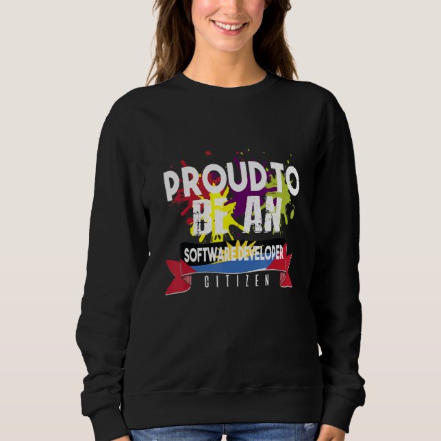 Camiseta Orgulhoso Desenvolvedor de Software Cidadão Profis (Frente)