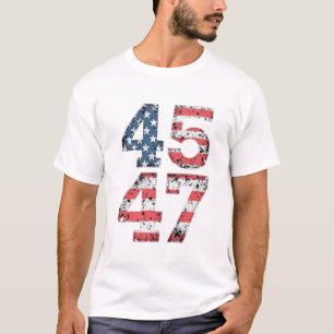 Camiseta Orgulhoso Dia da Inaguração do Trump Ganhou 47