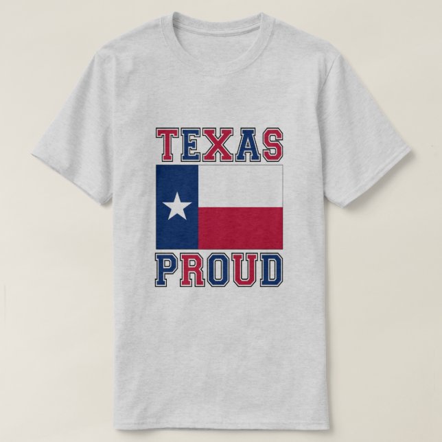 Camiseta Orgulhoso do Texas (Frente do Design)