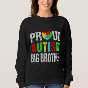 Camiseta Orgulhoso e afetivo Autismo Grande Irmão Família d