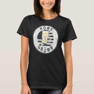 Camiseta Orgulhoso Estado Americano Bandeira do Lado Norte-