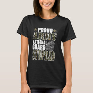 Camiseta Orgulhoso Exército Guarda Nacional Padrasto Camufl