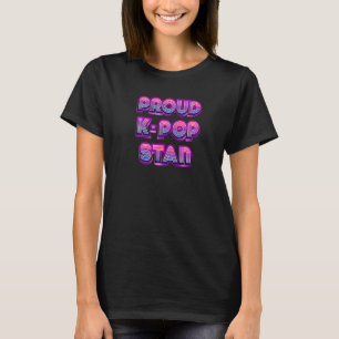 Camiseta Orgulhoso Fã Premium de Música K Pop Stan
