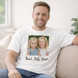 Camiseta Orgulhoso Foto da Família do Papai