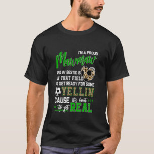 Camiseta Orgulhoso Futebol Mawmaw Família de Futebol Corres