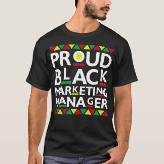 Camiseta Orgulhoso gerente de Marketing negro africano