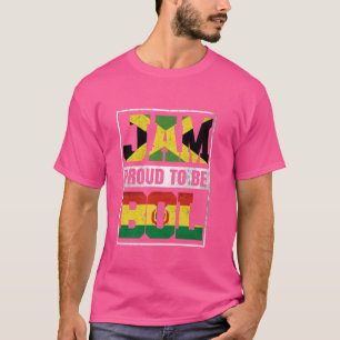Camiseta Orgulhoso jamaicano, boliviano, mistura Jamaica e 