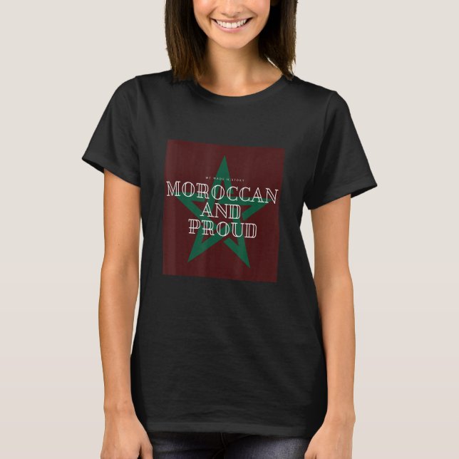 Camiseta Orgulhoso marroquino (Frente)