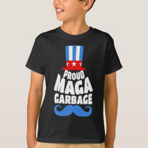 Camiseta Orgulhoso Mega Lixo Apoiador do Trump EUA