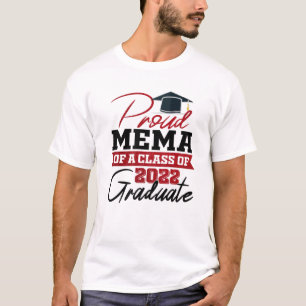 Camiseta Orgulhoso Mema De Uma Classe De Vovó Formando 2022