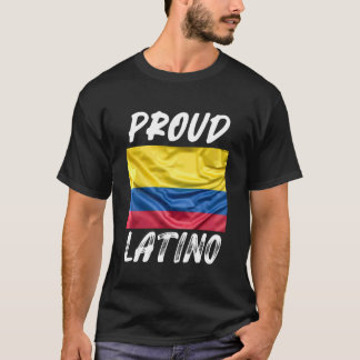 Camiseta Orgulhoso Mês da Herança Hispânica Latina bandeira