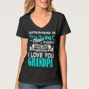 Camiseta Orgulhoso Meu Avô No Céu Feliz Dia do Pai Orgulhos