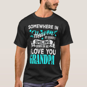 Camiseta Orgulhoso Meu Avô No Céu Feliz Dia do Pai Orgulhos