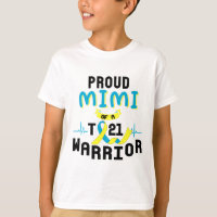 Orgulhoso Mimi De Um Guerreiro T21 Awarenes De Sín