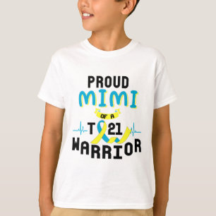 Camiseta Orgulhoso Mimi De Um Guerreiro T21 Awarenes De Sín