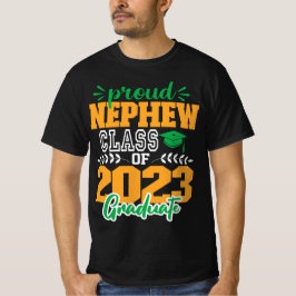 Camiseta Orgulhoso NEPHEW da Classe de FORMANDO MODERN SCRI