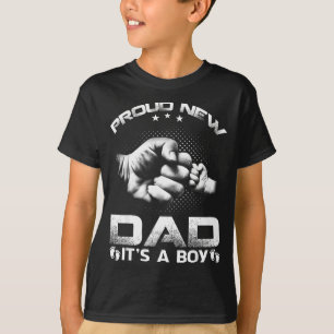 Camiseta Orgulhoso Novo Pai É um Menino