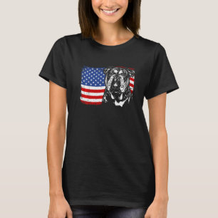 Camiseta Orgulhoso Olho Inglês Bulldog American Flag Patrió