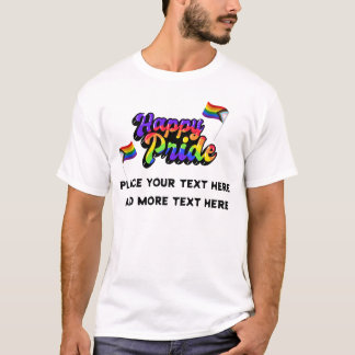 Camiseta Orgulhoso Orgulho Personalizado LGBTQIA+