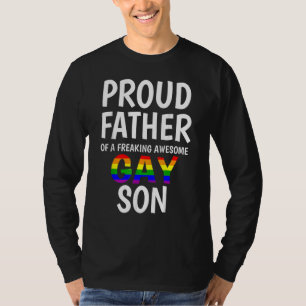 Camiseta Orgulhoso Pai Da Gay Filho Incrível Da Família Org
