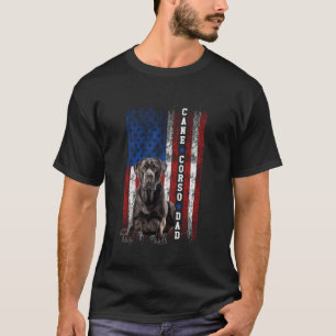 Camiseta Orgulhoso Pai de Cane Corso do Câncer da Bandeira 