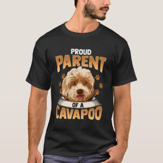 Camiseta Orgulhoso Pai De Um Cachorro Cavapoo Cavoodle Cães