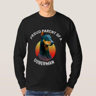 Camiseta Orgulhoso Pai De Um Cachorro Doberman Pet Doberman