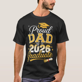 Camiseta Orgulhoso Pai De Um Graduado Da Turma De 2026 Seni