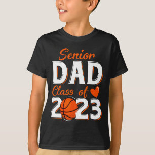 Camiseta Orgulhoso pai de um graduado em basquete do ensino