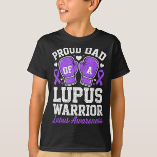 Camiseta Orgulhoso pai de um guerreiro lutador de lúpus con
