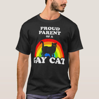 Camiseta Orgulhoso Pai De Um Orgulho De Gatos LGBT Gay