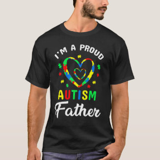 Camiseta Orgulhoso Pai do Autismo Conscientização do Autism