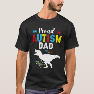 Camiseta Orgulhoso Pai do Autismo Família Correspondente Co
