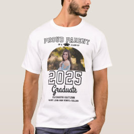 Camiseta Orgulhoso Pai/Mãe Graduado(a) da Turma de 2025 Sen