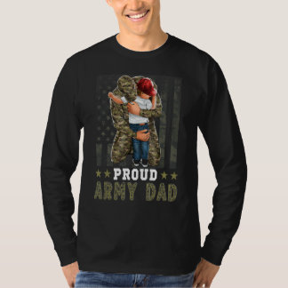 Camiseta Orgulhoso Pai Solidário Militar Pai Justo Abraçand