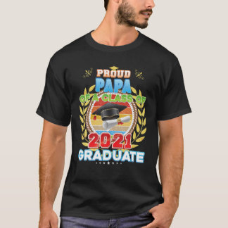Camiseta Orgulhoso Papa De Uma Classe De Graduação De Forma