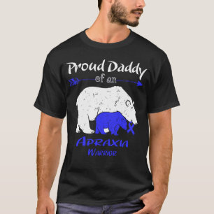 Camiseta Orgulhoso Papai Urso Conscientização da Apraxia