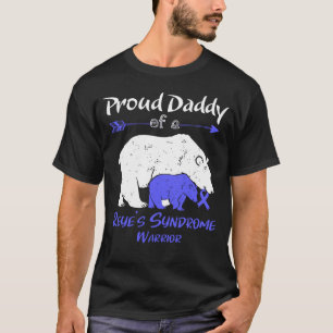 Camiseta Orgulhoso Papai Urso Conscientização da Síndrome d