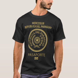 Camiseta Orgulhoso Passaporte Paraguai Bandeira Viajantes V