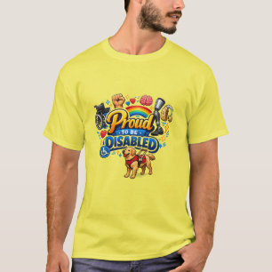 Camiseta Orgulhoso por Ser Deficiente – Design Gráfico de E