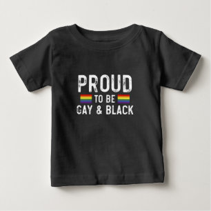 Camiseta Orgulhoso por Ser Gay e Mês do Orgulho Negro 2025