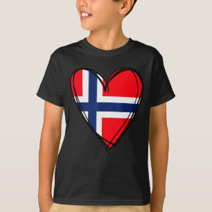 Camiseta Orgulhoso por ser pai norueguês menino garoto lega