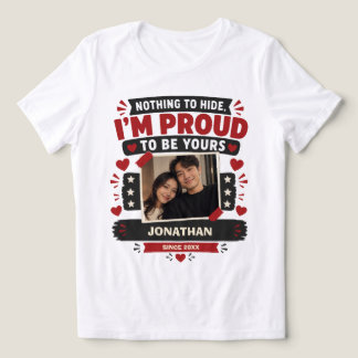 Camiseta Orgulhoso por Ser Seu Personalizado
