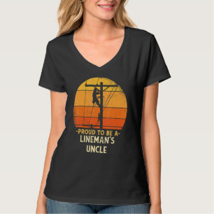 Camiseta Orgulhoso Por Ser Tio Lineman Cabo Elétrico Eletri