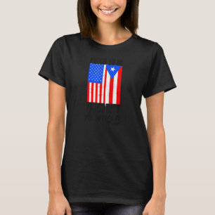 Camiseta Orgulhoso porto-riquenho americano tradicional por