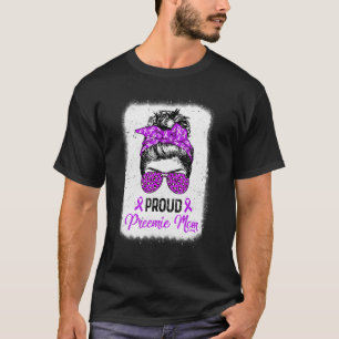 Camiseta Orgulhoso Preemie Mamãe Mensageira Sensibilização